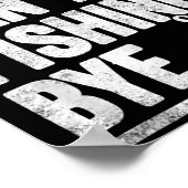 Poster Sorry Can't Fishing Bye Funny (Coin)