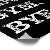 Poster Sorry Can't Gym Bye - Weightlifting Muscles Workou (Coin)