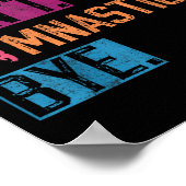 Poster Sorry Can't Gymnastics Bye Funny Gymnastics Player (Coin)