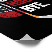 Poster Sorry Can't Hockey Bye Funny Hockey (Coin)