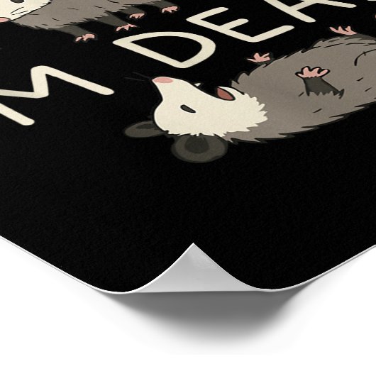 Poster Sorry Can't I'm Dead (Coin)