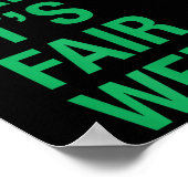 Poster Sorry Can't It's Fair Week Funny County Fair Gift  (Coin)