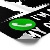 Poster Sorry Can't Talk I'm On My Other Line Fishing (Coin)