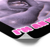 Poster Sorry I Can't Go I'm An Indoor Cat Funny Kitten Me (Coin)