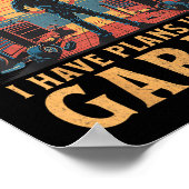 Poster Sorry I Can't I Have Plans In The Garage Dad Car M (Coin)