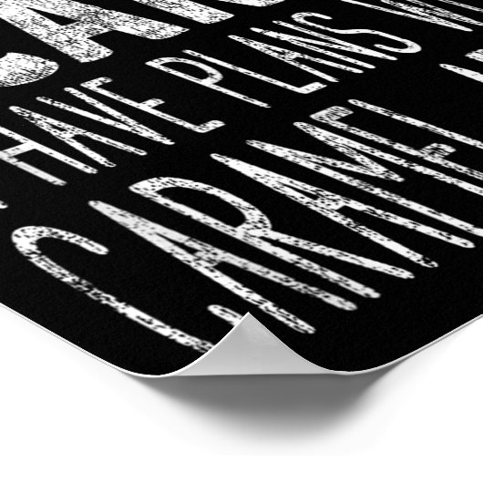 Poster Sorry I Can't I Have Plans With Caramel S (Coin)