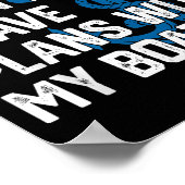 Poster Sorry I Can't I Have Plans With My Boat Boating Ca (Coin)