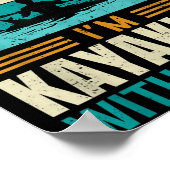 Poster Sorry I Can't I'm Kayaking With My Dog Funny Vinta (Coin)