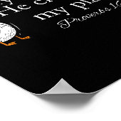 Poster Sorry I'm Late Funny Goose Christian Bible Verse F (Coin)