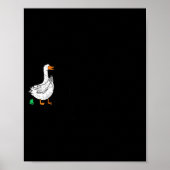 Poster Sorry I'm Late Funny Goose Christian Bible Verse F (Devant)