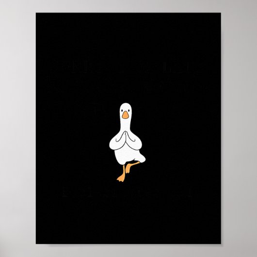 Poster Sorry I'm Late Funny Goose Christian Bible Verse F (Devant)