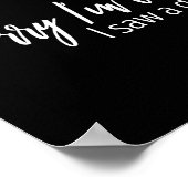 Poster Sorry I'm Late I Saw A Dog Sarcastic Sayings  (Coin)