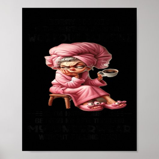 Poster Sorry I'm Not Interested In Your Workout Routine I (Devant)