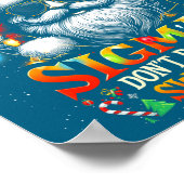 Poster Sorry Rizzlers Sigmas Don't Do Ugly Sweaters Santa (Coin)