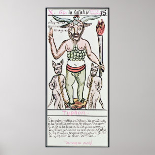 Poster Sort, carte tarot, français