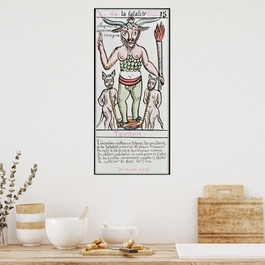 Poster Sort, carte tarot, français (Cuisine)