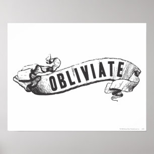 Poster Sort Harry Potter   Obliviate