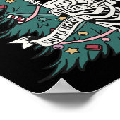 Poster Sorta effrayant joyeux sorta noël squelette de l'a (Coin)