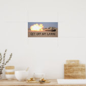 POSTER SORTE DE MA PELOUSE ! (Cuisine)