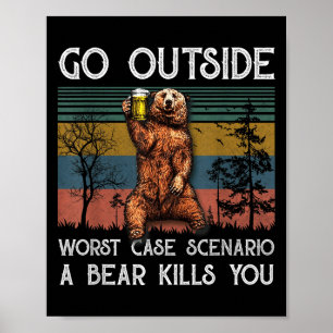 Poster Sortez Du Pire Scénario Coque Un Ours Vous Tue Vi