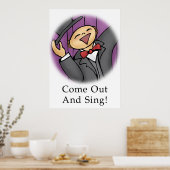 Poster Sortez et chantez ! (Cuisine)