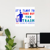 Poster Sortez La Chemise À Déchets (Bureau à domicile)