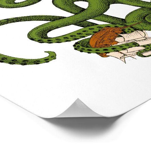 Poster Sortez l'affiche de Kraken Funny (Coin)