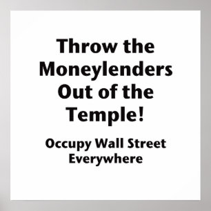 Poster Sortez les Moneylenders du Temple ! Occupy