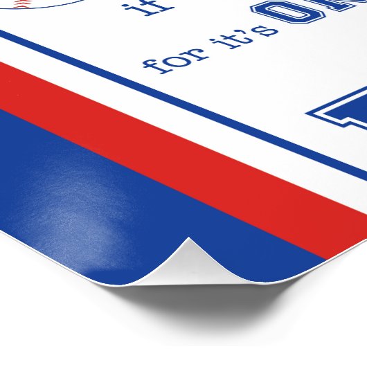 Poster Sortez-moi au ballon, baseball (Coin)