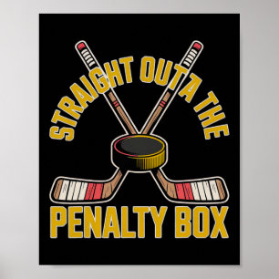 Poster Sorti directement du design de hockey de la boîte
