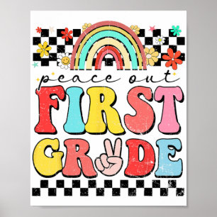 Poster Sortie 1ère année Retro Super Joyeux Dernier jour