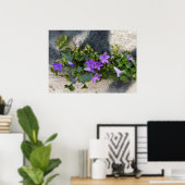 Poster sortie de la fleur murale (Bureau à domicile)