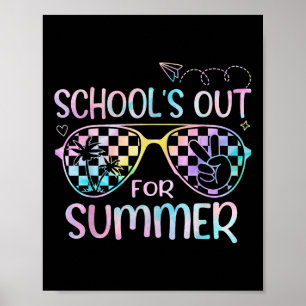 Poster Sortie De L'École Pour La Dernière Journée D'Été D