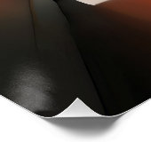Poster Sortie en orange - Gras Silhouette (Coin)
