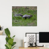Poster Sortie pour un footing (Bureau à domicile)