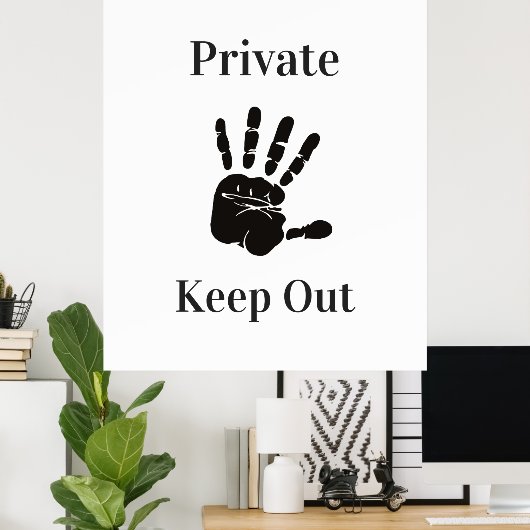 Poster Sortie privée (Bureau à domicile)