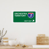 Poster Sortie suivante de l'orchestre (Cuisine)