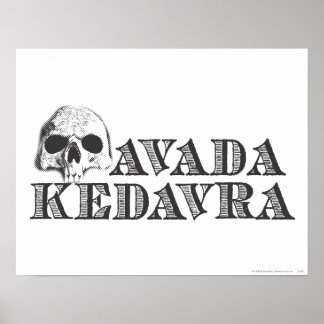 Poster Sortilège Harry Potter | Avada Kedavra