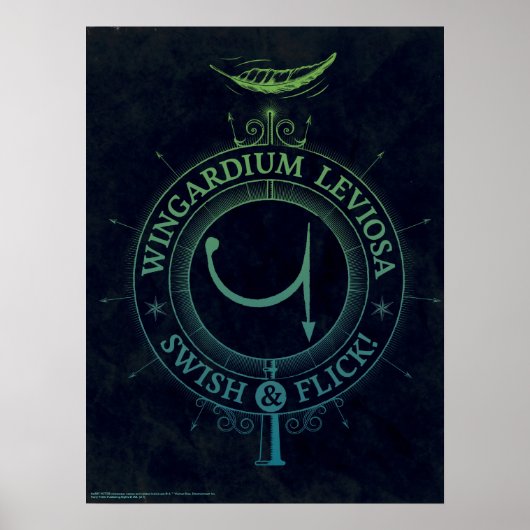 Poster Sortilège Harry Potter | Graphique Wingardium Levi (Devant)