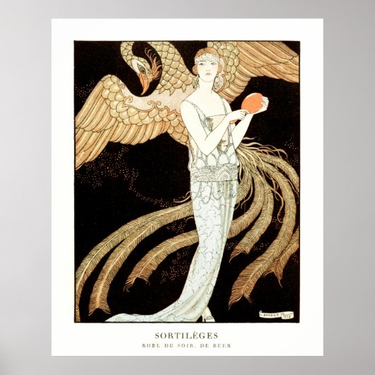 Poster Sortilèges : Robe du soir de George Barbier (Devant)
