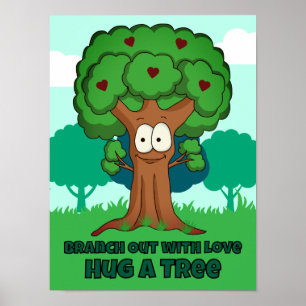 Poster Sortir Avec L'Amour Accrocher Un Arbre