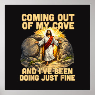 Poster Sortir de ma grotte La résurrection de Jésus 