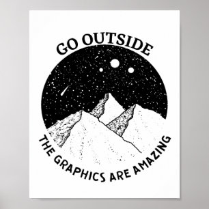 Poster sortir des graphiques sont extraordinaires nature