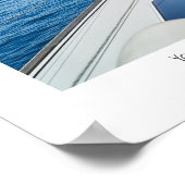 Poster Sortir du bateau prend foi. (Coin)