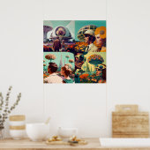 Poster Sortir Pour Une Promenade (Cuisine)