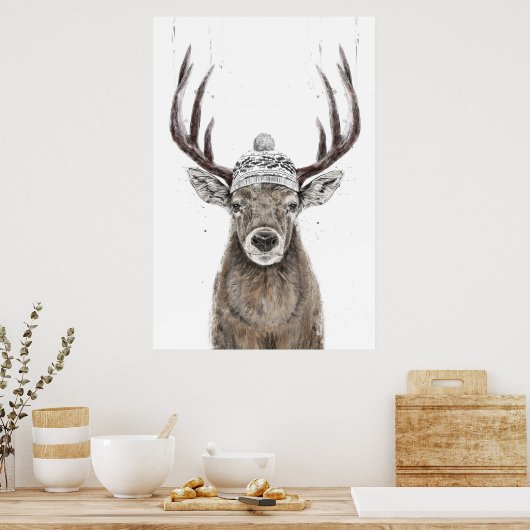 Poster Sortons dehors (Cuisine)