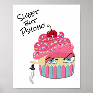 Poster Sote rose Kawaii Cupcake Art Halloween
