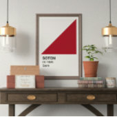 Poster Soton Saint - Bordure blanche