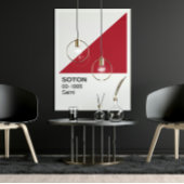 Poster Soton Saint - Bordure blanche