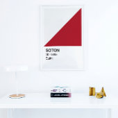 Poster Soton Saint - Bordure blanche